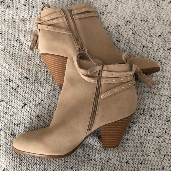 Tan/Beige Booties - Picture 2 of 6
